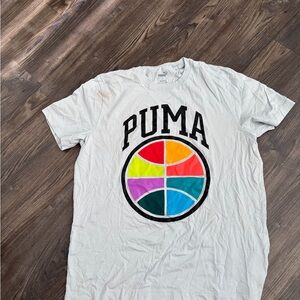 PUMA Multicolor Logo Short Sleeve Tee